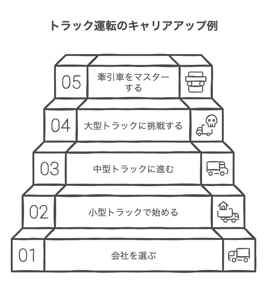 トラック運転手キャリアアップ